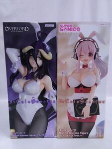 ●プライズ フィギュア BiCute Bunnies Figure オーバーロード アルベド＋すーぱーそに子 -ウェイトレスver.- 2点セット 054/169G