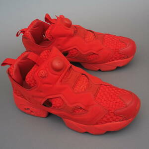 美品!! 17年製 26.5cm Reebok INSTAPUMPFURY OG リーボック インスタ ポンプフューリー 赤 赤 ウーブン ABC MART