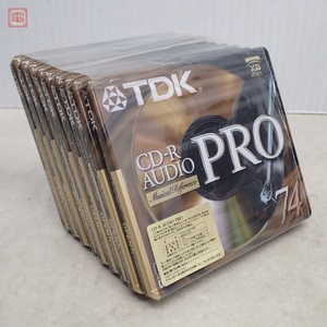 未使用 TDK 音楽用CD-R AUDIO PRO 74分 まとめて9枚セット TDKマーケティング【10