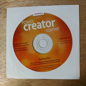 未開封 Roxio Creator starter Backup Disc