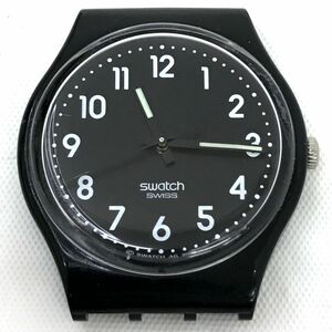 Swatch スウォッチ BLACK SUIT 腕時計 GB247T クオーツ アナログ ラウンド コレクション シンプル ブラック 電池交換済み 動作確認済み