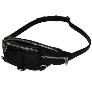 クロムハーツ Chrome Hearts SNAT PACK mini/スナットパックミニ ダガージップガンスリンガーベルトレザーボディーバッグ 中古 SJ02