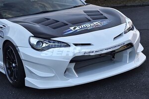 在庫あり 新品 イングス BRZ ZC6 後期 フロントエアロフェンダー + フロントバンパー 未塗装 FRP 黒ゲル