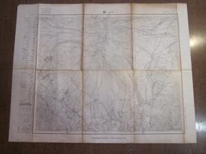 古地図　八ヶ岳　八ヶ嶽　5万分の1地形図◆昭和21年◆長野県　山梨県