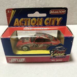 レア絶版希少！REAL TOY／リアルトイ！ACTION CITY！ポルシェ！ダイキャストミニカー！当時物！