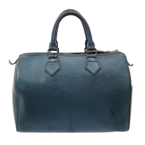 ルイヴィトン LOUIS VUITTON ハンドバッグ M43015 スピーディ25 レザー（LVロゴの刻印入り） トレドブルー VI1922 バッグ エピ