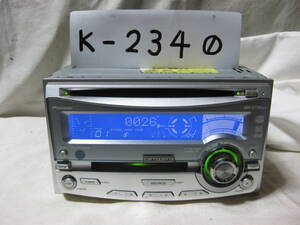 K-2340　Carrozzeria　カロッツェリア　FH-P055MD　MDLP　2Dサイズ　CD&MDデッキ　故障品