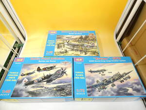 【中古】ICM　戦闘機①1/48　1/72　Zveno-SPB　Moscow Air Defence等　3点まとめて　未組立　1円スタート【プラモデル】K　S1143