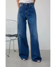 AZUL DENIM ハイウエストスーパーワイド