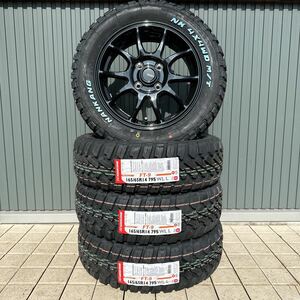 《ホットスタッフ G06》ナンカン FT-9ホワイトレター165/65R14◆4×4 M/Tマッドタイヤ ハスラー エブリィ キャリー 上げトラ ゴツゴツ