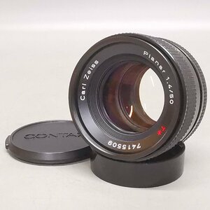 極美品 CONTAX Carl Zeiss Planar 50mm F1.4 MMJ T* コンタックス カールツァイス カメラレンズ Z6537