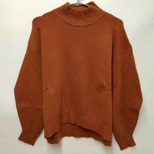 【中古・未使用品】マウジー HALF MILANO ニットトップス セーター ブラウン 010EAW70-6670 レディース MOUSSY F