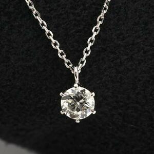 ダイヤモンド ネックレス 一粒 プラチナ 0.2カラット 鑑定書付 0.214ct Gカラー SI1クラス VGカット CGL