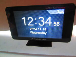 最新データ YUPITERU SUPER CAT GPSアンテナ内蔵 レーザー＆レーダー探知機　LS300 中古品