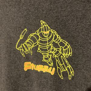 90s stussy ステューシー　USA製　ロボット　tシャツ グレー　サイズＬ