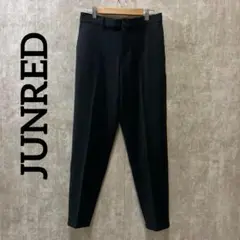 JUNRED ホットストレージスリムテーパードパンツ ブラック　メンズ　Sサイズ