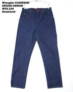 Wrangler 31MWZDN INDIGO DENIM PANTS W35 L34 Deadstock ラングラー デニムパンツ インディゴデニム デッドストック 新品