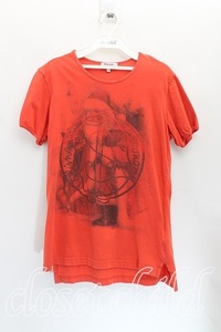 Vivienne Westwood / TS/ファーザーズクリスマスptTシャツ S オレンジ H-24-03-17-035-ts-OD-ZH