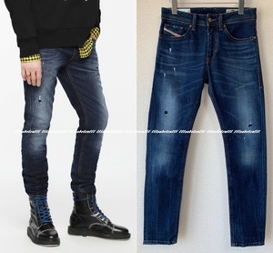 定価38,500円 DIESEL “THOMMER” 084VH_STRETCH SLIM-SKINNY クラッチ リペア加工 デニム パンツ 27 ディーゼル