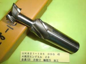 ＯＳＧ　４刃エンドミル　２８φ　ＵＫ821-195