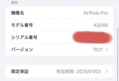 ‼️(25/01/03保証期間中)AirPods Pro両耳 第二世代Type C