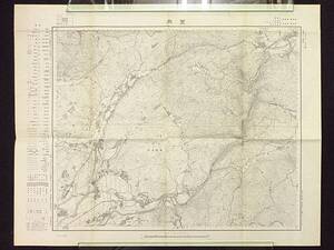  古地図☆昭和22年　25000の1地形図　愛知　豊岡(豊田市富田町)　岐阜県美濃国土岐・多治見/愛知県尾張国丹羽・春日井・東春日井…　1枚