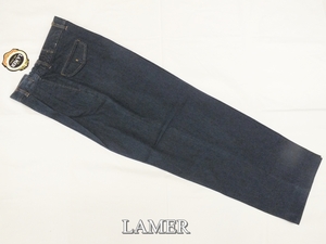 40625-2【ＬＡＭＥＲ】脇シャーリングツータッグストレッチGパン/インディゴブルー/S寸（ウエスト67cm～73cm）股下90cm