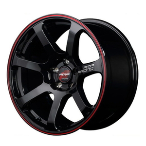 BRIDGESTONE POTENZA RE-12D 235/40R18 RMP RACING R07 ブラック/リムレッドライン 18インチ 7.5J+40 5H-114.3 4本セット