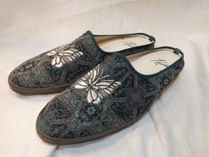 needles 18ss papillon emb gobelin jacquard mule ミュール スリッポン パピヨン 総柄 ニードルス ニードルズ 店舗受取可