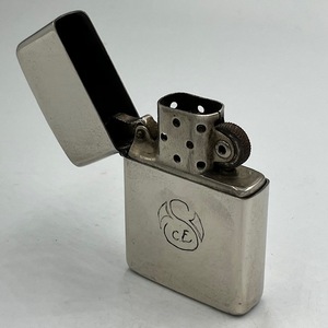 ジッポー ZIPPO ライター 1946年 14穴チムニー 58ｍｍトールケース センターロング ニッケルシルバー ３バレル