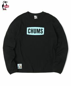 40 Years CHUMS Logo L/S T-Shirt Black 40 イヤーズ チャムス ロゴ ロングスリーブ Tシャツ（メンズ）ブラック／黒 CH01-2249／XXL／2XL