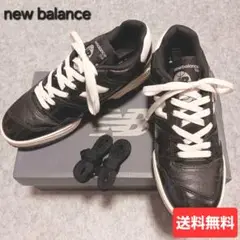 【美品】new balance ブラックパテント スニーカー 24.5cm