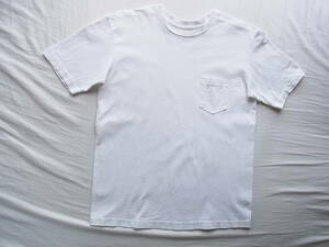 ANATOMICA アナトミカ　USA製　ポケット付きTシャツ　サイズ M ホワイト　裾に薄く汚れ有り