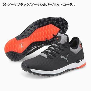 OPM11★新品★PUMA GOLF★プーマゴルフ★プロアダプトアルファキャットウィメンズゴルフスパイクレスシューズ★23.5/BK