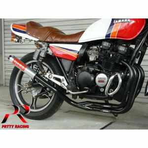 プリティ― YAMAHA XJ400E/D 紀の国屋 45π 分割式 4-2-1管 黒 マフラー