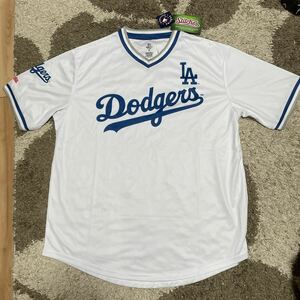 新品未使用 ロサンゼルス ドジャース ユニフォームTシャツ メンズUSサイズXL Dodgers MLB公認 Stitches製 大谷翔平