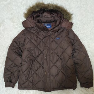 【高級・良品】ペンフィールド Penfield ジャケット 中綿 L ファー 中わた ブラウン キルティングジャケット 短丈 ドローコード