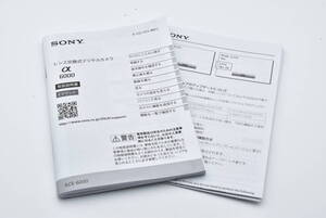 SONY α6000 アルファ6000 取扱説明書 送料無料 EF-TN-YO508