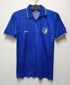 90W杯 イタリア ITALY(H) #10 バッジョ BAGGIO 半袖 Diadora正規 1990WorldCup仕様 S