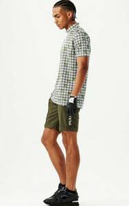 【美品】1piu1uguale3GOLFウノピュウノウグァーレトレゴルフ/113 GOLF TUCK SHORTSショートパンツ/GRP150-POE478/カーキ/サイズ4