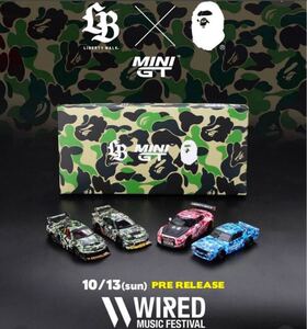 MINIGT BAPE × Liberty Walk NISSAN 1/64 4台セット トミカ 東京オートサロン 2025 ミニカー 日産 mini gt TOP SECRET