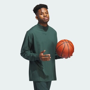 アディダス バスケットボール ロング ティーシャツ サイズ 5XL adidas BASKETBALL LONG SLEEVE TEEグリーン 長袖 Tシャツ ロンT 緑