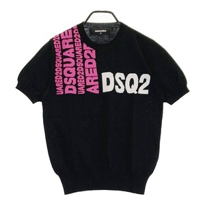 DSQUARED2 ディースクエアード S71HA0893 半袖 ニット セーター ブラック系 XS [240101272306] メンズ