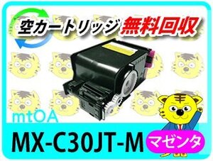 シャープ用 リサイクルトナーカートリッジ MX-C30JT-M マゼンタ MX-C300W対応 再生品