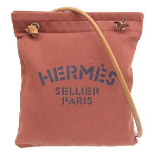 エルメス HERMES サックアリーヌ ショルダーバッグ トワルシェブロン/スイフト レッド系 A刻印 2017年 中古 新入荷 HE0922