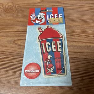 エアフレッシュナー 芳香剤 ICEE ストロベリー　かわいい　追跡番号付きで発送