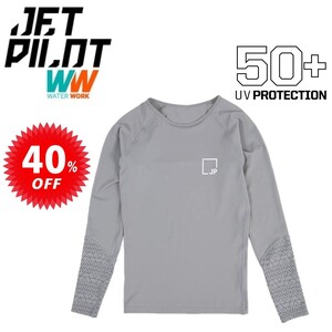 ジェットパイロット JETPILOT セール 40%オフ レディース ラッシュ 送料無料 ペーサー L/S レディース ラッシー S21515 グレー 16/XXL