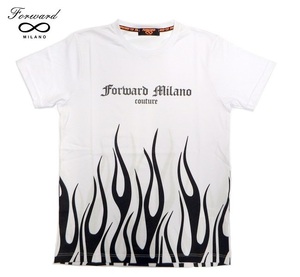 【M】FORWARD MILANO(フォワード ミラノ) プリント 半袖 Tシャツ ホワイト