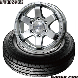 ハイエース｜グッドイヤーCARGO PRO〈195/80R15 107L〉& MAD CROSS MC-76〈15×6.0 +33 139.7 6H〉タイヤホイール4本セット