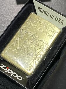 zippo リコリス リコイル ゴールド 2面刻印 アニメ 希少モデル 2023年製 GOLD 千束 たきな 喫茶 リコリコ ケース 保証書付き